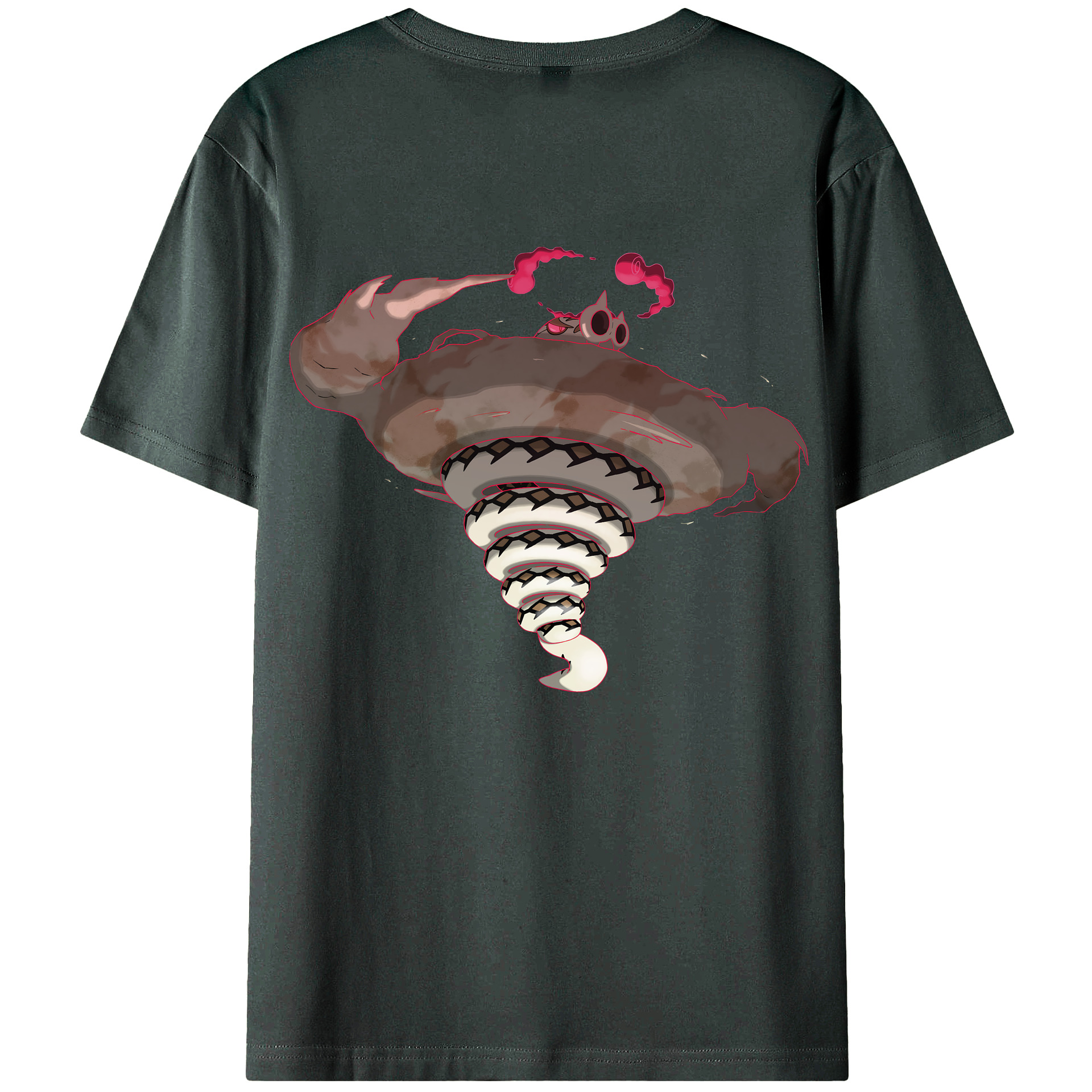 （画像用） ポケットモンスター Pokémon 綿100％ メンズ半袖Tシャツ（バックプリント） 通気性